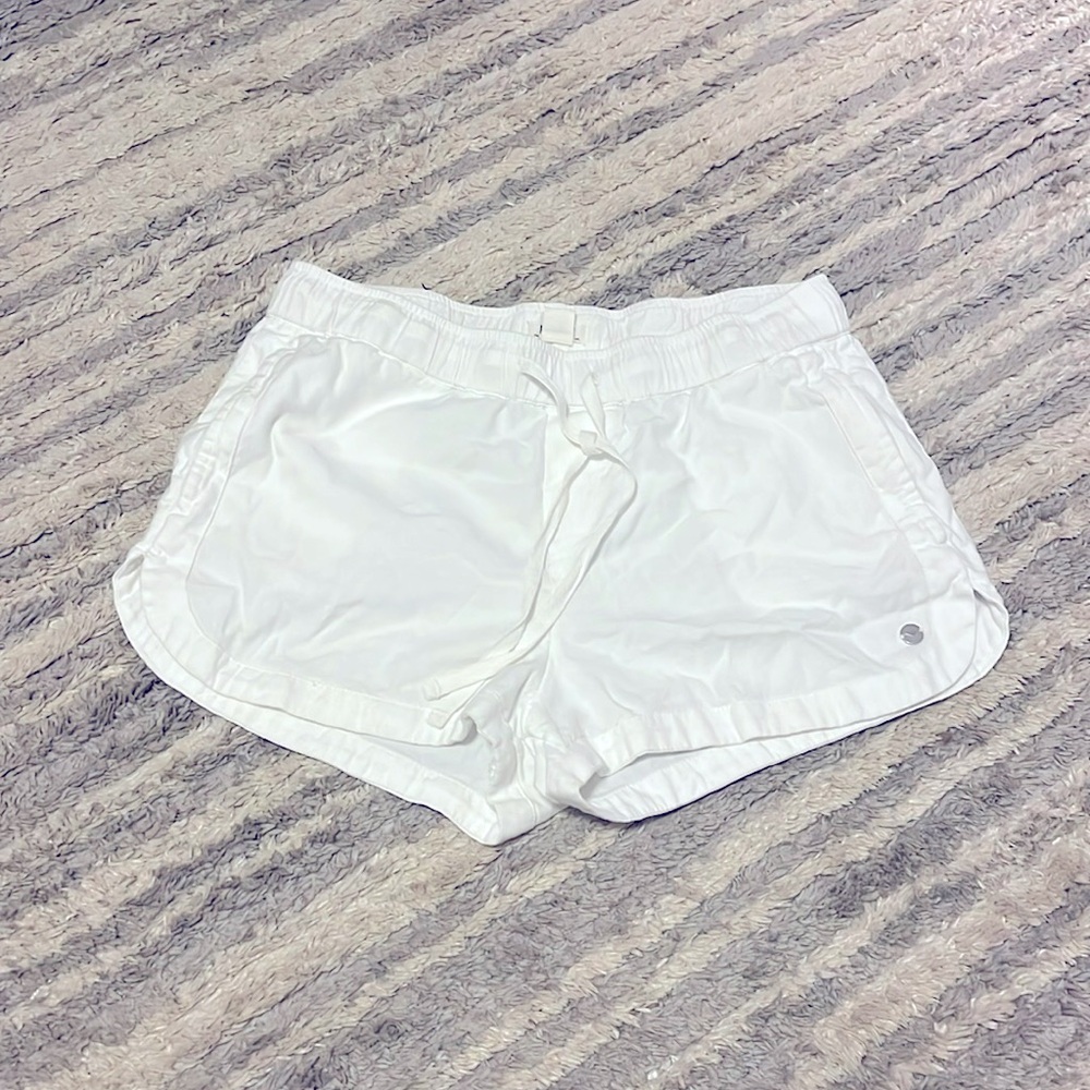 Roxy white surf shorts, size S.